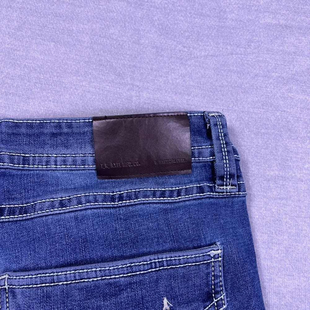 TK Axel Men Slim Boot Cut Jeans Blue‎ Denim Size 34x30 Stretch RN138823